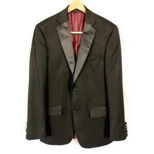Madison Tuxedo Jacket 2 Button Single Vent Polyester Blend Blazer Men sz 38R